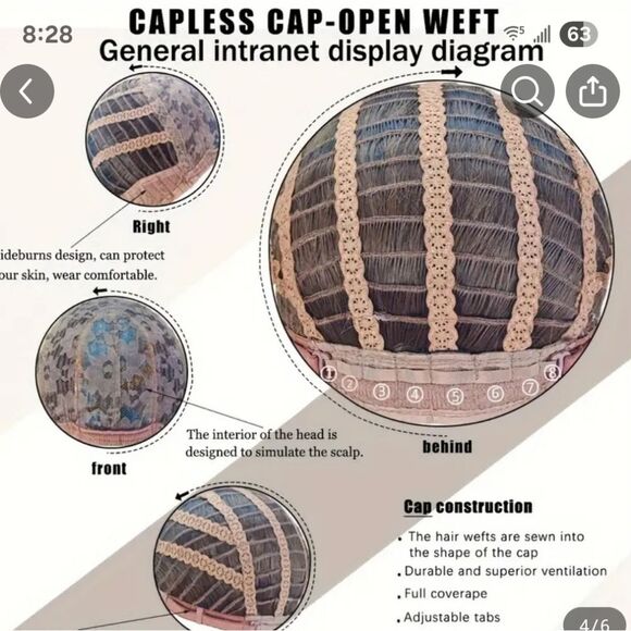 Wig 24" Ombre Blonde - Picture 6 of 6